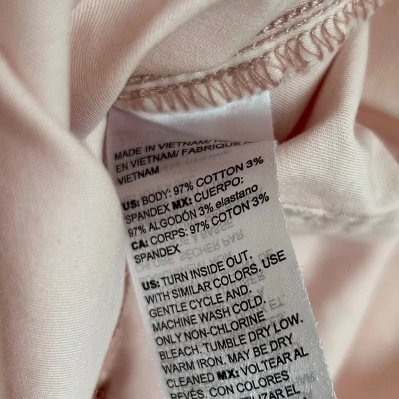 White House Black Market Pink Utility Romper – Size 8 - Picture 7 of 8